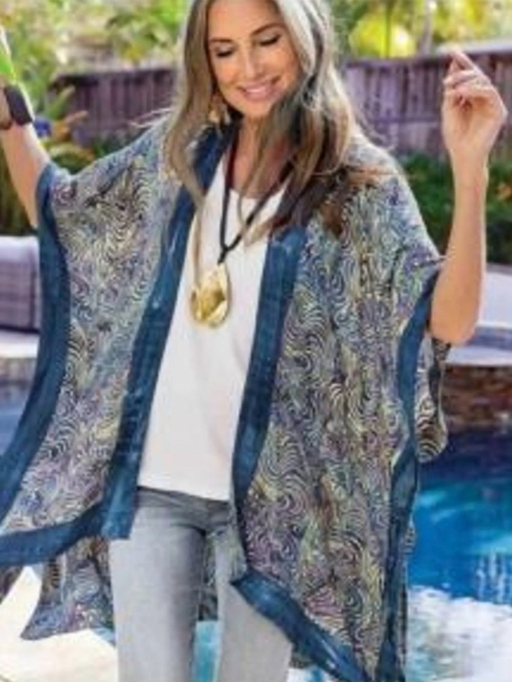 Soft Surroundings Flowy Kimono Size L/XL‎